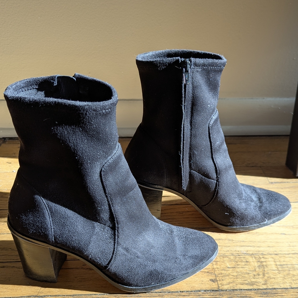 Black Suede Ankle Boots